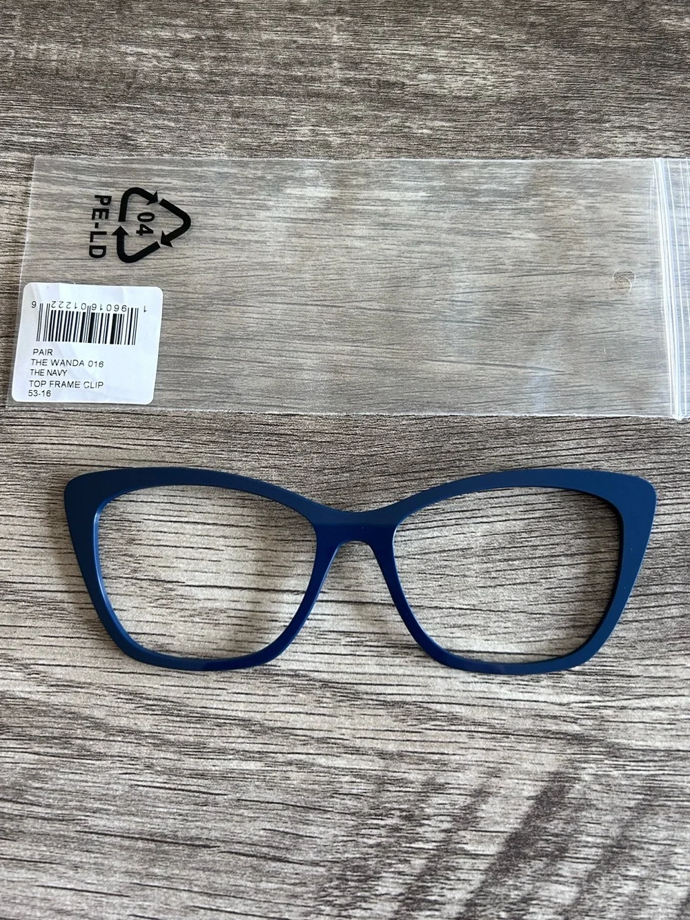 Pair Eyewear. Navy Topper for the Wanda.